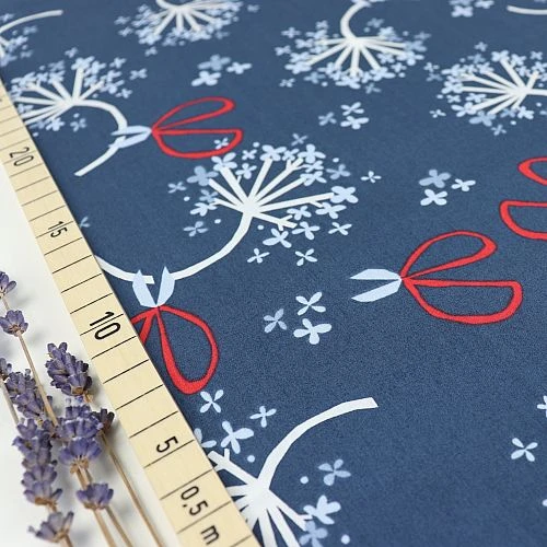 Bio Popeline Baumwollstoff Hydrangea Blau Von Monaluna 1 Bio Popeline Baumwollstoff Hydrangea Blau Von Monaluna