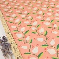 Bio Popeline Baumwollstoff Liliana Rosy Von Monaluna