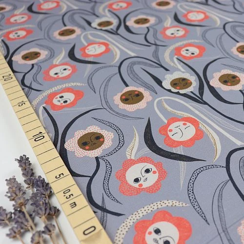 Bio Popeline Baumwollstoff Sun Stretch Aus Der Serie Bloom Together Von Cloud9 1 Bio Popeline Baumwollstoff Sun Stretch Aus Der Serie Bloom Together Von Cloud9