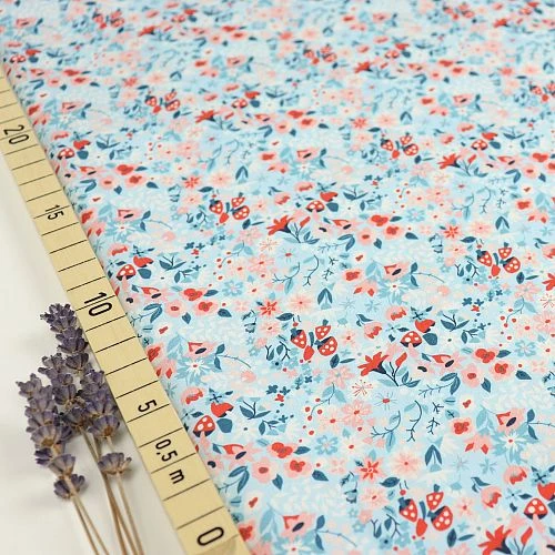 Bio Popeline Baumwollstoff Woodland Floral Dawn Von Monaluna 1 Bio Popeline Baumwollstoff Woodland Floral Dawn Von Monaluna