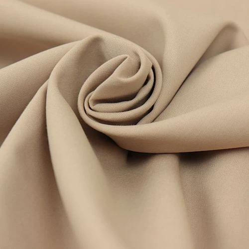 Uni Bio Popeline Candy Cotton In Beige Von Verhees 2 Uni Bio Popeline Candy Cotton In Beige Von Verhees – Bild 2