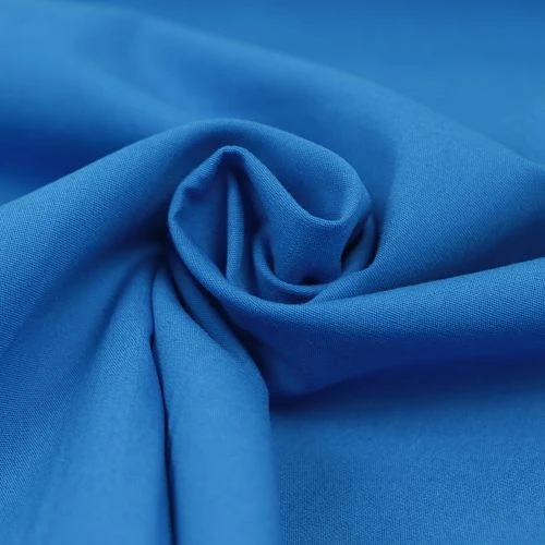 Uni Bio Popeline Candy Cotton In Cobalt Von Verhees 2 Uni Bio Popeline Candy Cotton In Cobalt Von Verhees – Bild 2