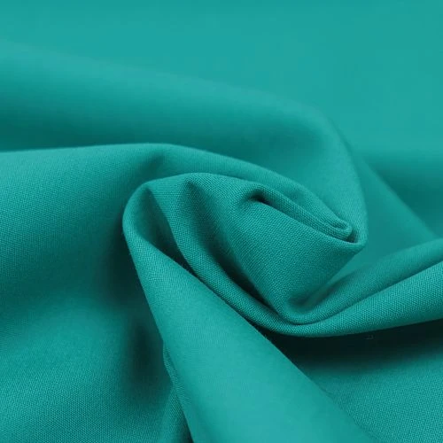Uni Bio Popeline Candy Cotton In Petrol Von Verhees 2 Uni Bio Popeline Candy Cotton In Petrol Von Verhees – Bild 2