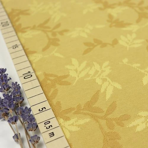 Bio Relief Strickjacquard Shiny Leaves Messing Von Stoffonkel 1 Bio Relief Strickjacquard Shiny Leaves Messing Von Stoffonkel