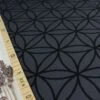 Bio Strickjacquard Blume Des Lebens In Grau Schwarz Von Stoffonkel