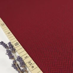 Bio Strickjacquard Fischgrät Kirsche Von Stoffonkel