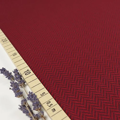 Bio Strickjacquard Fischgrät Kirsche Von Stoffonkel 1 Bio Strickjacquard Fischgrät Kirsche Von Stoffonkel