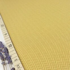 Bio Strickjacquard Fischgrät Mais Von Stoffonkel