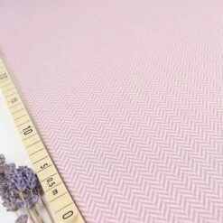 Bio Strickjacquard Fischgrät Woodrose Von Stoffonkel