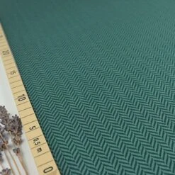 Bio Strickjacquard Fischgrät Staubgrün Von Stoffonkel