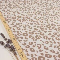 Bio Strickjacquard Leo In Oatmilk Von Stoffonkel