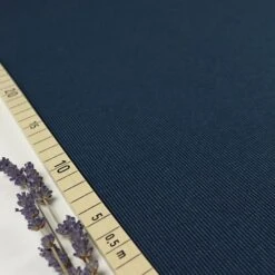 Bio Strickjacquard Rippenmuster Petrol Von Stoffonkel