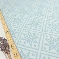 Bio Strickjacquard Snowflake In Gletscher Von Stoffonkel