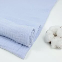 Bio Triple Gauze Uni In Light Blue Von Verhees