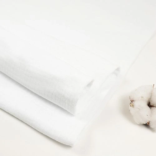 Bio Triple Gauze Uni In Weiß Von Verhees 1 Bio Triple Gauze Uni In Weiß Von Verhees
