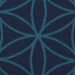 Bio Strickjacquard Blume Des Lebens In Dark Blue Von Stoffonkel -TextilKreativ Verkaufsgeschäft Blume des Lebens in dark blue 2113 2