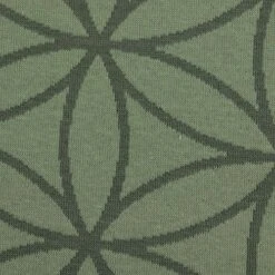 Bio Strickjacquard Blume Des Lebens In Moos Von Stoffonkel -TextilKreativ Verkaufsgeschäft Blume des Lebens in moos von 1928 2