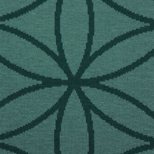 Bio Strickjacquard Blume Des Lebens In Staubgrün Von Stoffonkel 3 Bio Strickjacquard Blume Des Lebens In Staubgrün Von Stoffonkel – Bild 3