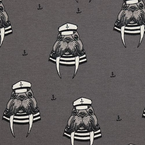 Bio Jersey Captain Walrus Grau Von Bloome Copenhagen 3 Bio Jersey Captain Walrus Grau Von Bloome Copenhagen – Bild 3