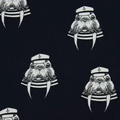 Bio Jersey Captain Walrus Navy Von Bloome Copenhagen -TextilKreativ Verkaufsgeschäft Captain Walrus navy von Bloome Copenhagen 1255 2
