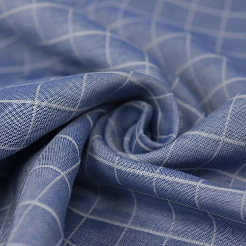 Bio Double Gauze Kariert In Hellblau U. Weiß Von Amandine Cha 2 Bio Double Gauze Kariert In Hellblau U. Weiß Von Amandine Cha – Bild 2