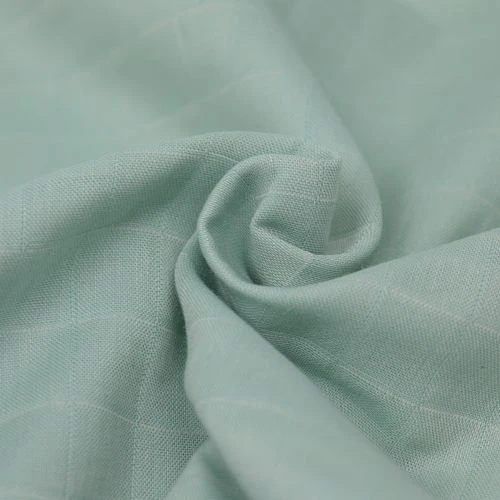 Bio Double Gauze Uni Kariert In Mintgrün Von Amandine Cha 2 Bio Double Gauze Uni Kariert In Mintgrün Von Amandine Cha – Bild 2