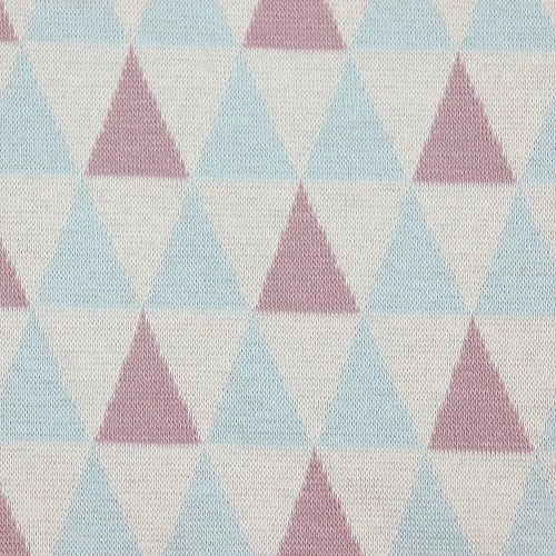 Bio Kuscheljacquard Dreiecke Pastell Von Stoffonkel 3 Bio Kuscheljacquard Dreiecke Pastell Von Stoffonkel – Bild 3