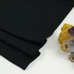 FINE RIB JERSEY In Black Von Meet Milk