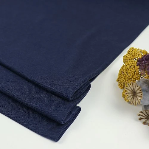 FINE RIB JERSEY In Blueberry Von Meet Milk 1 FINE RIB JERSEY In Blueberry Von Meet Milk