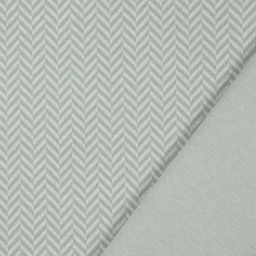 Bio Strickjacquard Fischgrät Grau Weiß Von Stoffonkel 3 Bio Strickjacquard Fischgrät Grau Weiß Von Stoffonkel – Bild 3