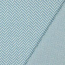 Bio Strickjacquard Fischgrät Lichtblau Von Stoffonkel -TextilKreativ Verkaufsgeschäft Fischgraet lichtblau von Stoffonkel Bio Strickjacquard 794 2