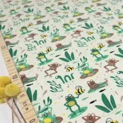 Bio Jersey Motiv Am Froschteich Von Stoffonkel