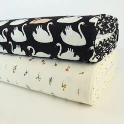 Bio Double Gauze Baumwollstoff Bevy Dusk Blau Von Birch Fabrics -TextilKreativ Verkaufsgeschäft Gauze Baumwollstoff Bevy Dusk blau von 260 2