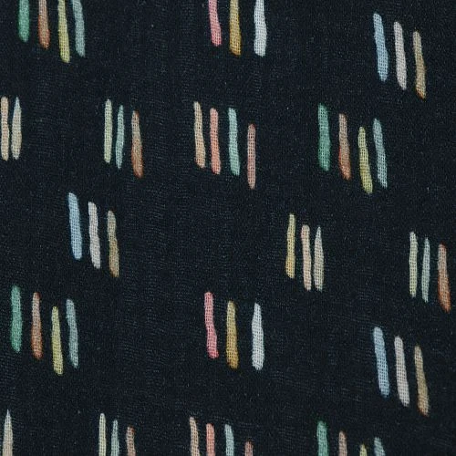 Bio Double Gauze Watercolour Stripes In Navy 3 Bio Double Gauze Watercolour Stripes In Navy – Bild 3