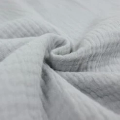 Bio Triple Gauze Uni In Grau Von Verhees -TextilKreativ Verkaufsgeschäft Gauze uni in grau von Verhees 2262 2