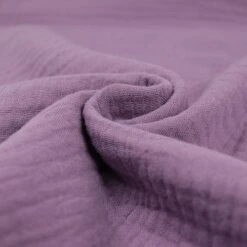 Bio Triple Gauze Uni In Mauve Von Verhees -TextilKreativ Verkaufsgeschäft Gauze uni in mauve von Verhees 2265 2