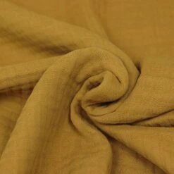 Bio Triple Gauze Uni In Ocker Von Verhees -TextilKreativ Verkaufsgeschäft Gauze uni in ocker von Verhees 1822 2