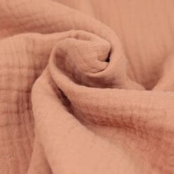Bio Triple Gauze Uni In Peach Von Verhees -TextilKreativ Verkaufsgeschäft Gauze uni in peach von Verhees 2032 2