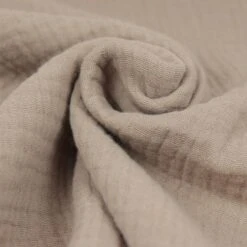 Bio Triple Gauze Uni In Taupe Von Verhees -TextilKreativ Verkaufsgeschäft Gauze uni in taupe von Verhees 2040 2