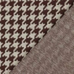 Bio Strickjacquard Hahnentritt Braun Beige Von Stoffonkel -TextilKreativ Verkaufsgeschäft Hahnentritt braun beige von Stoffonkel Bio 790 2
