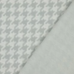 Bio Strickjacquard Hahnentritt Grau Weiß Von Stoffonkel -TextilKreativ Verkaufsgeschäft Hahnentritt grau weiss von Stoffonkel Bio 791 2