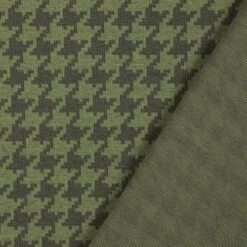 Bio Strickjacquard Hahnentritt Moos Grün Von Stoffonkel -TextilKreativ Verkaufsgeschäft Hahnentritt moos gruen von Stoffonkel Bio 789 2