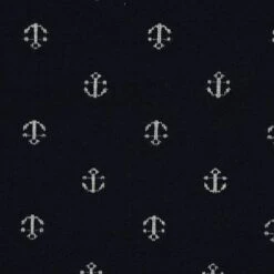 Bio Interlock Jacquard Anker In Dark Blue - Nevis Von Stoffonkel -TextilKreativ Verkaufsgeschäft Jacquard Anker in Dark Blue Nevis 898 2