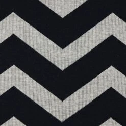 Bio Interlock Jacquard Chevron In Dark Blue - Nevis Von Stoffonkel -TextilKreativ Verkaufsgeschäft Jacquard Chevron in Dark Blue Nevis 904 2