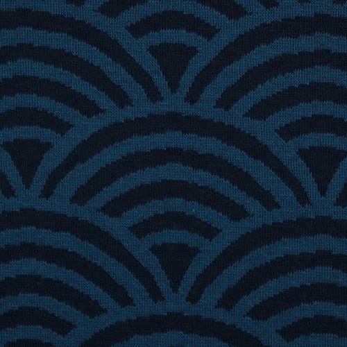 Bio Kuschel-Jacquard Regenbogen In Petrol Von Stoffonkel 3 Bio Kuschel-Jacquard Regenbogen In Petrol Von Stoffonkel – Bild 3