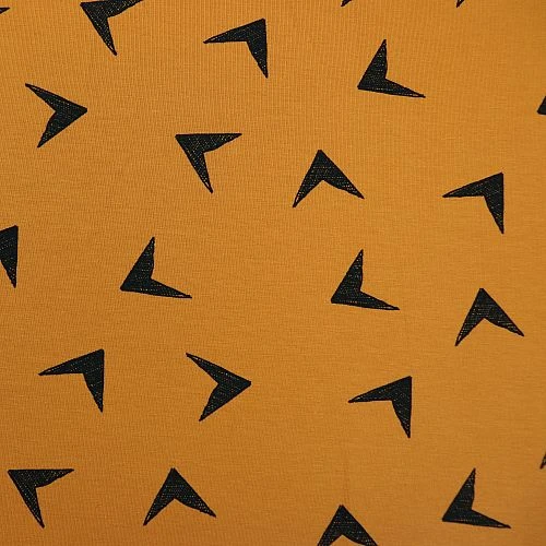 Bio Jersey Arrowhead In Burnt Ochre Von Bloome Copenhagen 2 Bio Jersey Arrowhead In Burnt Ochre Von Bloome Copenhagen – Bild 2