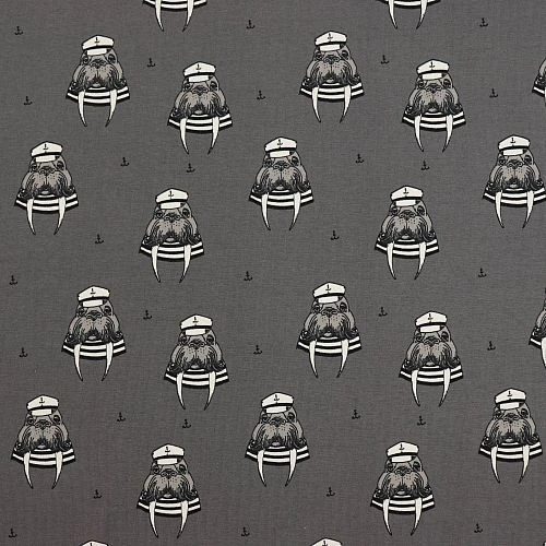 Bio Jersey Captain Walrus Grau Von Bloome Copenhagen 2 Bio Jersey Captain Walrus Grau Von Bloome Copenhagen – Bild 2