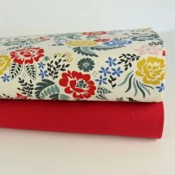 Bio Interlock Jersey Merry Floral Weiß Mit Blumen Von Birch Fabrics -TextilKreativ Verkaufsgeschäft Jersey Merry Floral weiss mit Blumen 201 2