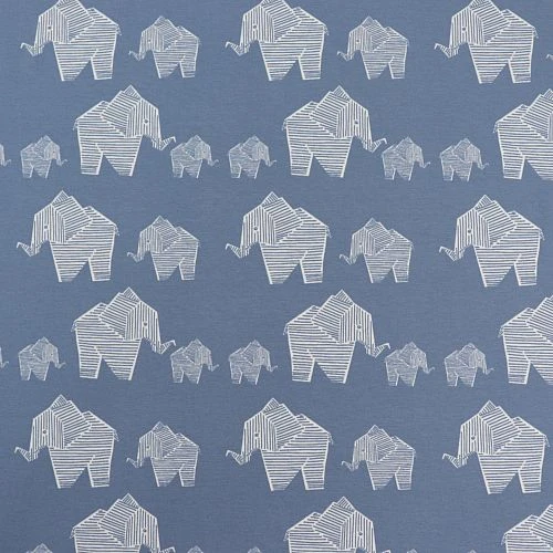 Bio Jersey Origami Motiv Elephant Von Stoffonkel In Stonewashed 2 Bio Jersey Origami Motiv Elephant Von Stoffonkel In Stonewashed – Bild 2