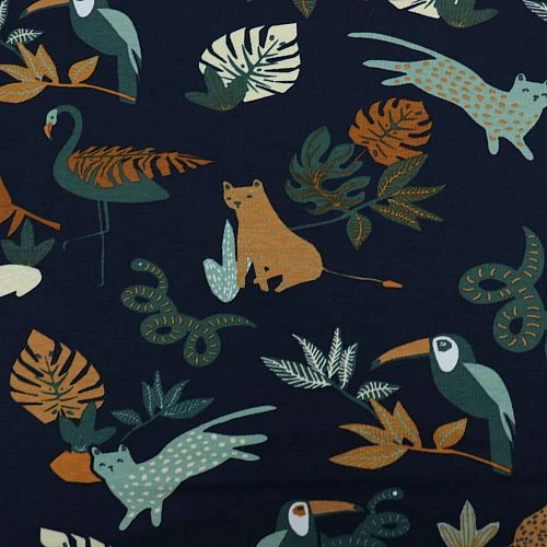 Bio Jersey Safari Animals In Navy 2 Bio Jersey Safari Animals In Navy – Bild 2